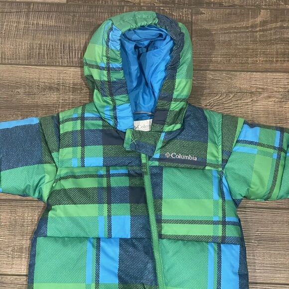 Columbia Baby Snuggly Bunny Bunting Down Hooded Snowsuit 6 Months New - Picture 10 of 10